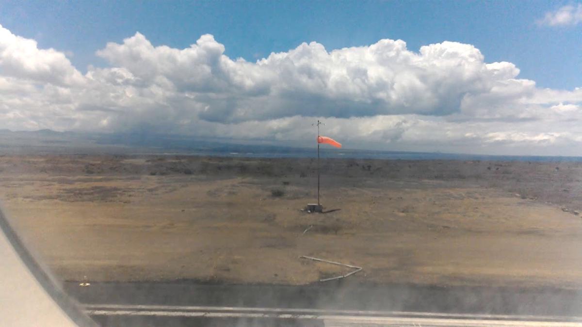 'Video thumbnail for Take off in Galapagos airport Baltra island GPS in the Pacific ocean, Ecuador'