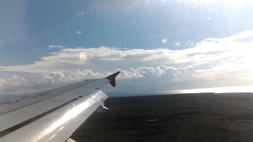 'Video thumbnail for Landing in Galapagos airport on Baltra island GPS, Ecuador'