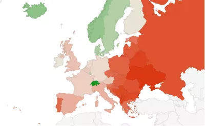 What is the average wage in Europe? : Average wage Europe