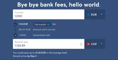 WISE олон улсын мөнгөн шилжүүлгийн апп : Еврогаас хямдралтай олон улсын мөнгө шилжүүлэхэд Швейцарийн франк EUR нь CHF хүртэл