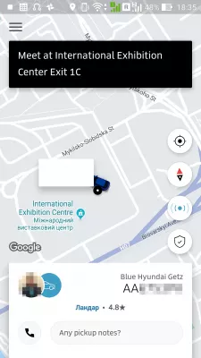 Kā lietot Uber : Ubera kabīnes rezervācija apstiprināta un gaida pikaps