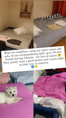 ﻿Ukraine Support: How To Donate To Ukraine And Support Initiatives? : Up to 10 bedding setup with neighbors