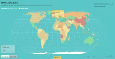 Jelenlegi Nemzetközi Utazási Korlátozások Térkép