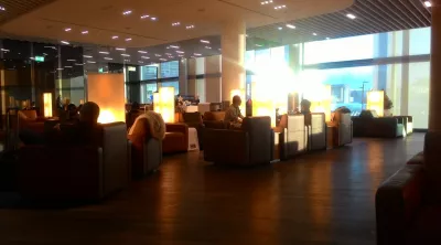 Airport Lounge Staralliance : Luftansa Senator Lounge in Frankfurt : View inside the senator lounge in Frankfurt airport