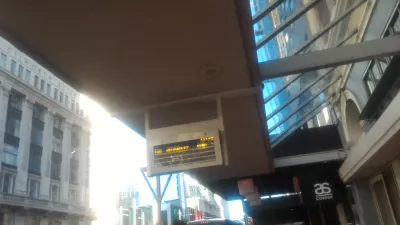 Använda Sky Bus, Auckland flygbuss : Buss timing display