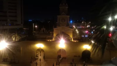6 best plazhe në Kartagjenë Colombia : Pamje e bukur në Cartagena gjatë natës