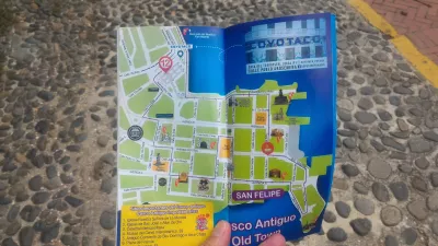 2 órás séta Casco Viejo-ban, Panama városában : Cityhop Panama térkép az óvárosi túra