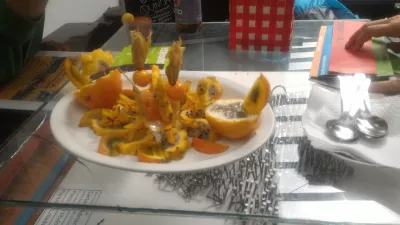 Paano ang Libreng paglalakad na paglalakbay sa Bogotá? : Tasting ng prutas sa isang Seis Manos restaurant