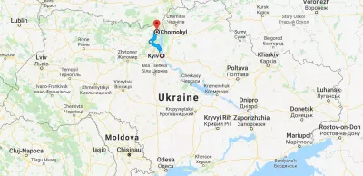 د شپې ورځې دوره - د چرنبیل د کښت ښار د کښت ښار څخه لیدنه : چیرتهوبیل چیرته دی - د اوکراین څخه د اوکراین چرنلویل او پیپتیټ نقشه