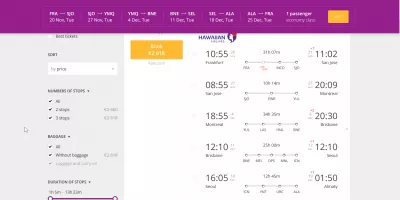 How to prepare for traveling the world? : StarAlliance round the world ticket example one, cheaper option with WhereCanIFLY