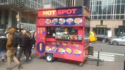 NYC tur gratis pusat besar : Gerai hot dog New York